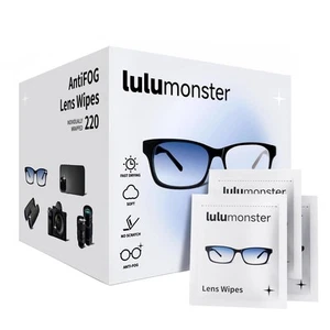 220 Count Anti Fog Lens Wipes for Eyeglasses, [Pre-Moistened Individually Wra... - Picture 1 of 7