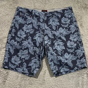 UNTUCKit Floral Aloha Chino Shorts Men's 32 Blue Casual Preppy - Picture 1 of 13