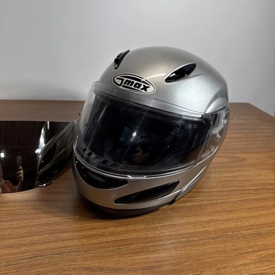 GMAX motorcycle Helmet  With Exchangable  Visors. XL - Image 1 of 4