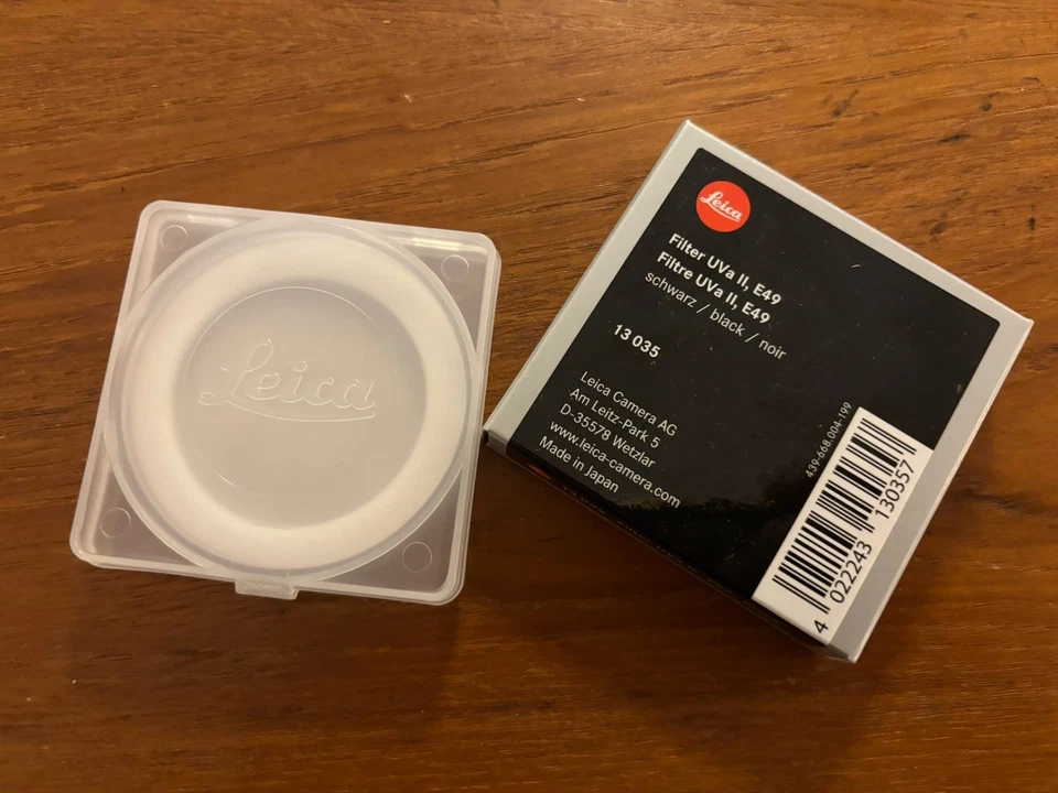 Leica E49 UVa II Filter 49 mm (13035) – Box And Keeper Only - No Filter Just Box - Image 1 of 1