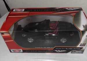 MOTOR MAX 2005 Mercedes SLK 55 AMG BLACK Diecast Scale 1/18 NIB - Picture 1 of 5