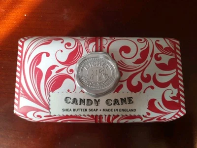 Michel Design Works Candy Cane  Shea Butter Soap Bar W/scent Peppermint New - Image 1 of 2