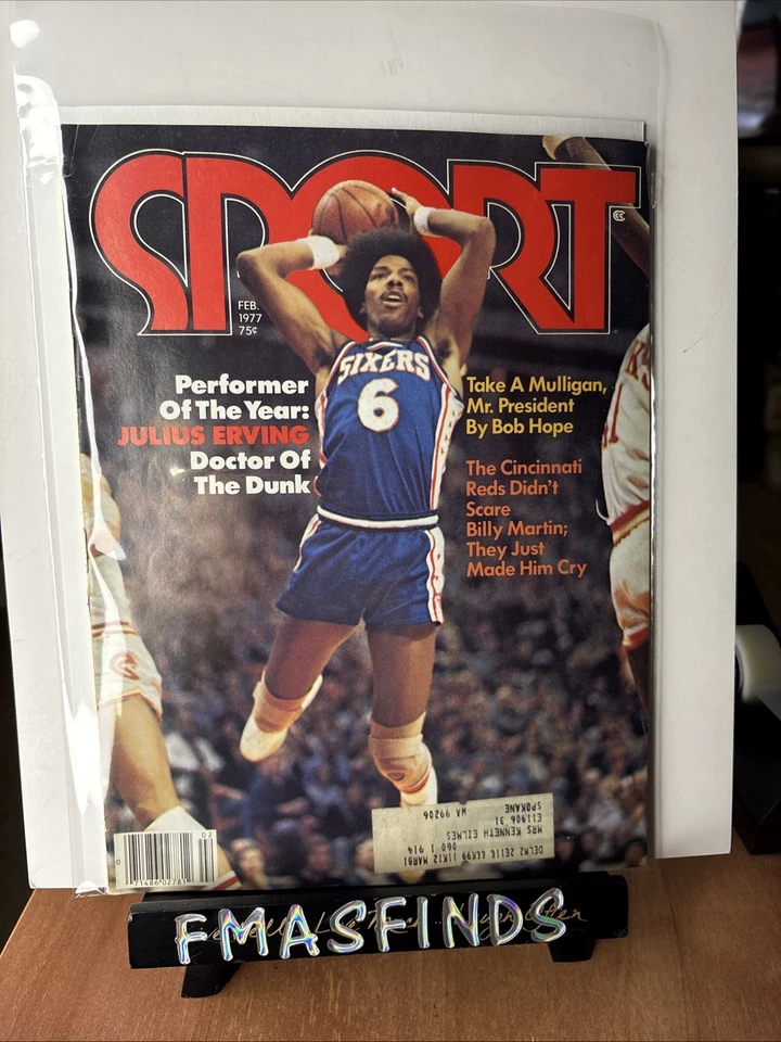 Revista deportiva O1 1977 DR J JULIUS ERVING SIXERS FEB  Foto 1 de 1