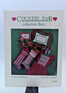 Christmas Cross-Stitch Country Fair Collection Three Leaflet 1984 - Picture 1 of 3