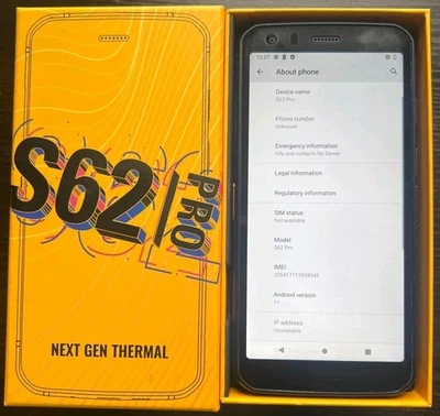 📱 CAT S62 Pro Smartphone 🛠️ Thermal Imaging Camera /128GB /Dual SIM/Rugged (4) - Image 1 of 4