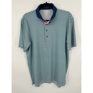 Greyson Volcano Diaries geometrisches Poloshirt Herren Medium - Bild 1 von 4