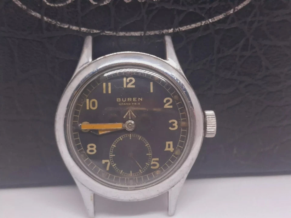 WWII Era BUREN Grand Prix Dirty Dozen – Rare British Military 1940s Swiss Watch - Image 1 of 4