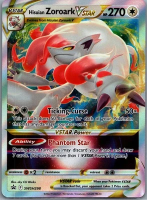 Hisuian Zoroark VSTAR Holo Promo SWSH: Sword & Shield Promo Cards SWSH298 NM - Image 1 of 2