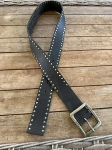 Calvin Klein Gürtel schwarz Leder Nieten M - Bild 1 von 5