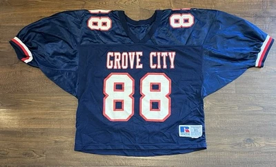 Camiseta de fútbol vintage Grove City High School Russell XL Foto 1 de 4