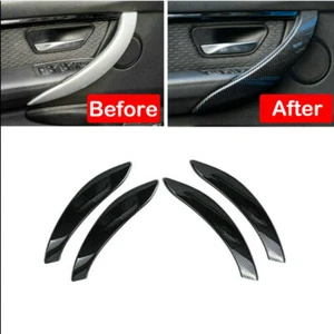 Innentürgriffabdeckung Verkleidung Trim Carbon Look Für BMW 4er F33 F36 14-2019 - Picture 1 of 5