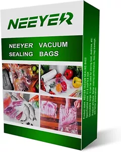 Vacuum Sealer Bags, 100 Pre-Cut Pint Bags, 8" x 12", BPA-Free for Food Storage - Picture 1 of 6