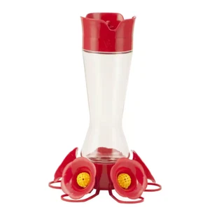 Favored Pinch Waist Glass Hummingbird Feeder - 16 oz. Capacity bird feeder - Picture 1 of 12