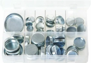 CORE PLUG CUP TYPE IMPERIAL MILD STEEL ASSORTED BOX 38 PIECES  - AB30N - Picture 1 of 1
