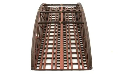WWS Double Track N-Gauge MDF Railway Bowstring Bridge 200mm (Choose Colour) - Image 1 of 4