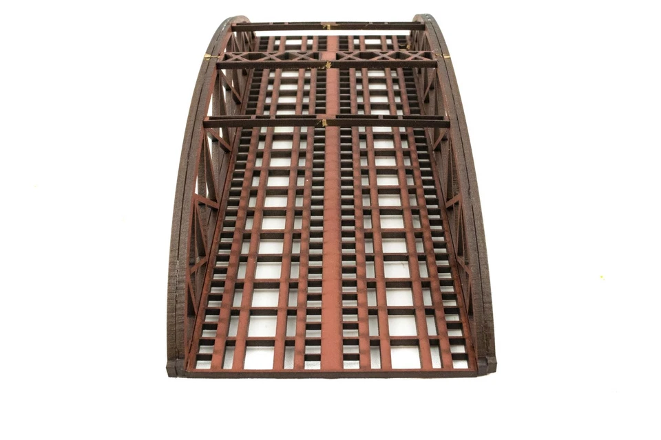 WWS Double Track N-Gauge MDF Railway Bowstring Bridge 200mm (Choose Colour) - Image 1 of 4