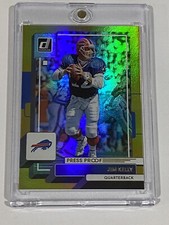 Jim Kelly RARE GOLD REFRACTOR INVESTMENT CARD SSP PANINI BILLS MINT