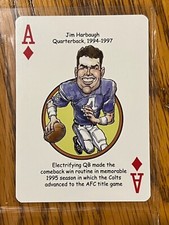 Jim Harbaugh -  Hero Decks caricature playing card - Indianapolis Colts