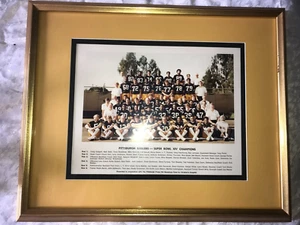 Rare PITTSBURGH STEELERS Super Bowl XIV CHAMPION Frame/Matted TEAM PHOTO 22½x18½ - Picture 1 of 18