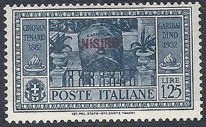 1932 EGEO NISIRO GARIBALDI 1,25 LIRE MH * - RR10907 - Picture 1 of 1