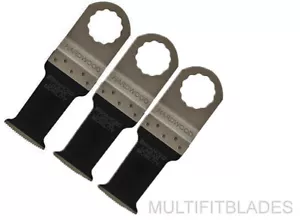 3 x 1-1/4 Zoll Bi-Metall gebogenes Hartholz-Sägeblatt - Festool Vecturo, Fein Supercut - Bild 1 von 1