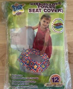 24 Large Disposable Toilet Seat Covers Portable Potty Seat Covers for Kids - Picture 1 of 3