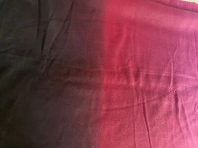 Fabric Lot Anti Pill Fleece 31 Inches 56 Wide Ombre Black Purple Lounge Wear - Image 1 of 4