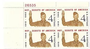 BOY SCOUTS OF AMERICA # 1145 BLOCK OF 4 - Picture 1 of 1