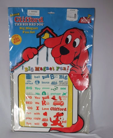 Clifford The Big Red Dog Big Magnet Fun Set Words Educational Scholastic Kids Cover