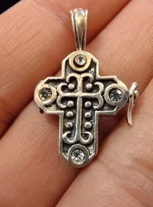 Real 925 Silver Religious Prayer Cross Locket Pendant 5 Star Seller ⭐⭐⭐⭐⭐ - Picture 1 of 11