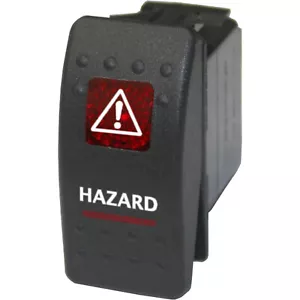 HAZARD 537R Rocker Switch 12V ON/OFF red marine boat 20A - Imagen 1 de 1
