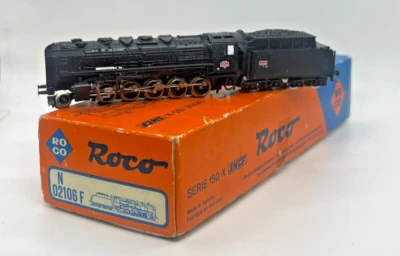 N Scale Roco 02106 F Series 150-X Locomotive and Tender Original Box - Image 1 of 4