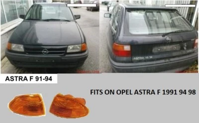 PAR DE LUCES GIRATORIAS ESQUINERAS DELANTERAS OPEL ASTRA F MODELO 1991 94 98 RECAMBIO L R  Foto 1 de 3