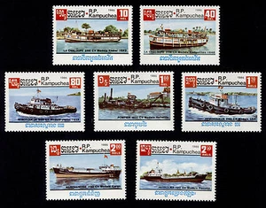 OPC 1985 Cambodia Ships Set Sc#620-6 MNH 22621 - Bild 1 von 1