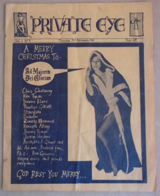 Private Eye - Volume 1 Issue 3 30th November 1961. Genuine, complete & rare. - Image 1 of 4