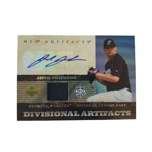 Tarjeta autografiada por Josh Johnson Upper Deck MLB artefactos 49/55 Florida Marlins - Imagen 1 de 4