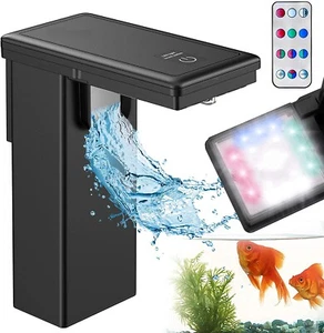 Filtro de acuario 2 en 1 con luz LED - 10W, 255L/H para peceras de hasta 60L - Imagen 1 de 15