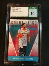 2018-19 PANINI DONRUSS Court Kings #40 Card Anthony Davis Lakers CSG 10 Pristine