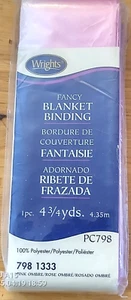 NEW Wrights Pink Ombre Polyester Satin Blanket Binding PC798 1333 4.75 yds 2009 - Picture 1 of 2