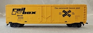 TYCO HO Scale 50' Railbox Plug Door Box Car RBOX 10000 - Picture 1 of 6