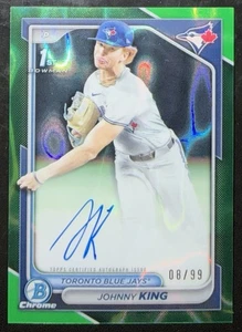 Johnny King 1st Auto Green Wave /99 2024 Bowman Chrome - Bild 1 von 2