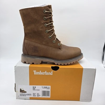 Botas Timberland para mujer talla 5,5 impermeables medias forradas de piel de oveja opción de puño enrollable Foto 1 de 4