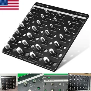 28 Nut and Bolt Thread Checker Screw Identifier Gauge Inch Metric Bolt Checker - Picture 1 of 10