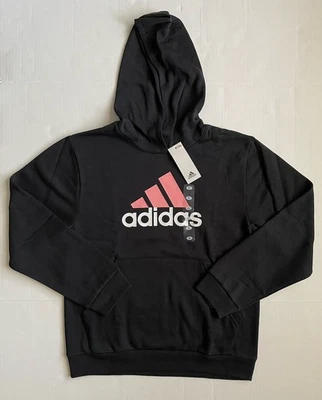 Sudadera con capucha polar manga larga negra Adidas para niñas nueva con etiquetas - talla XL - ENVÍO GRATUITO Foto 1 de 4