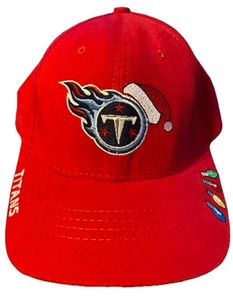 Tennessee Titans American Needle Strapback Adjust. Hat Cap Men NFL Red Christmas - Picture 1 of 9