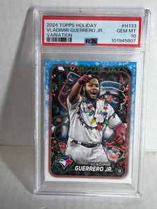2024 Topps Holiday Vladimir Guerrero Jr. Short Print Image Variation PSA 10 - Bild 1 von 1