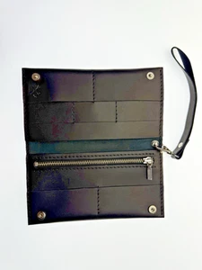 Cartera Hombre - Cartera Biker con Cremallera y Pulsador - Imagen 1 de 5