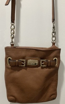 Genuine MICHAEL KORS Hamilton Crossbody/Shoulder Bag/Brown Pebbled Leather - Image 1 of 4