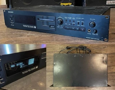 Sony MDS-E55 Pro MiniDisc Recorder Rackmount XLR Digital Used From Japan - Image 1 of 4