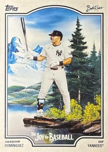 2025 Topps x Bob Ross Joy Of Baseball Jasson Dominguez #30 Yankees - Picture 1 of 2